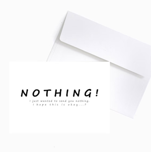 NOTHING! (B)